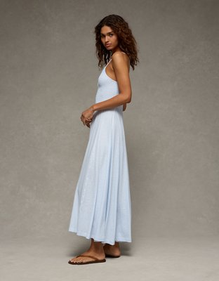 AE Sunchaser Smocked Maxi Dress | American Eagle