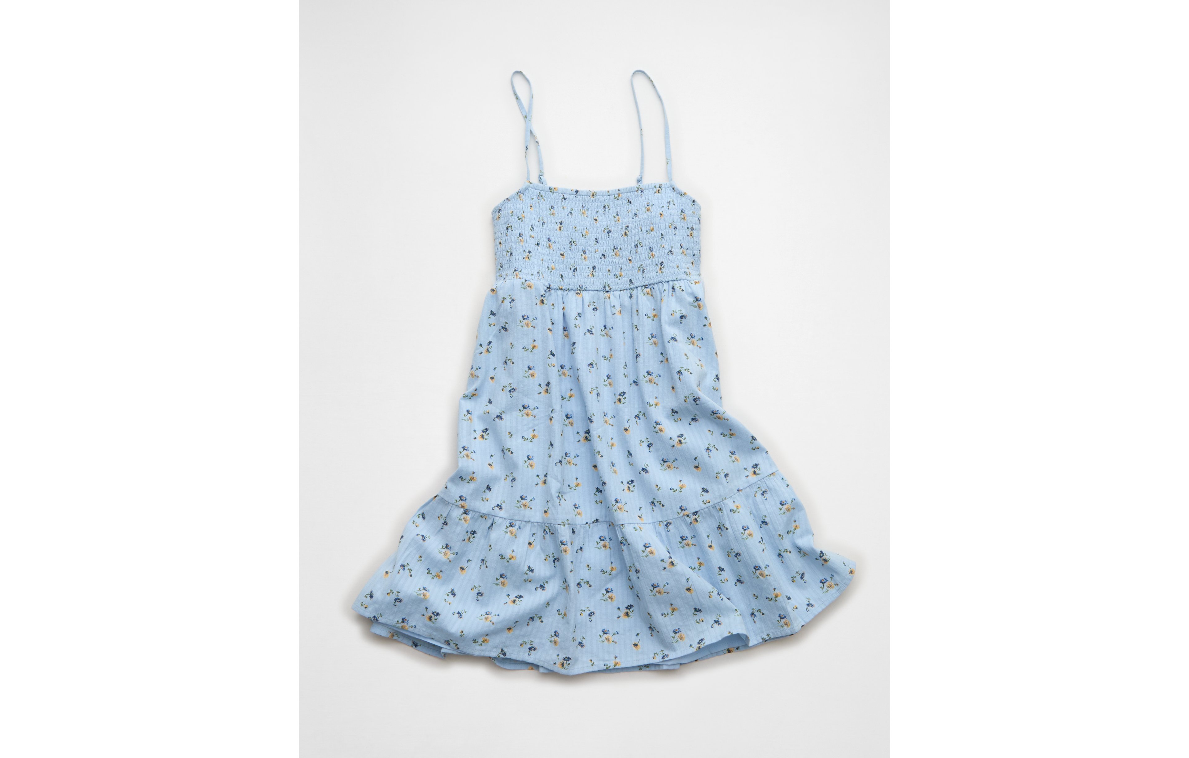 AE Floral Smocked Babydoll Mini Dress