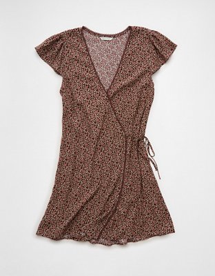 AE Lace Wrap Mini Dress