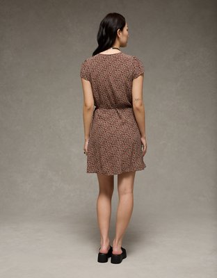 AE Lace Wrap Mini Dress