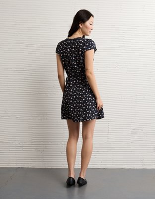 AE Lace Wrap Mini Dress