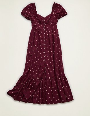 AE Short-Sleeve Midi Dress
