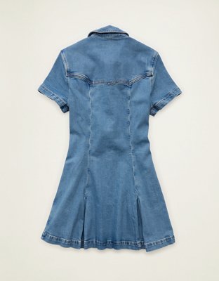 AE Vestido Corto Estilo Western de Denim