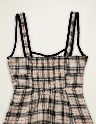 AE Corset Plaid Midi Dress