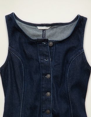AE Denim Pinafore Mini Dress