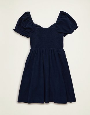 AE Corduroy Short-Sleeve Mini Dress