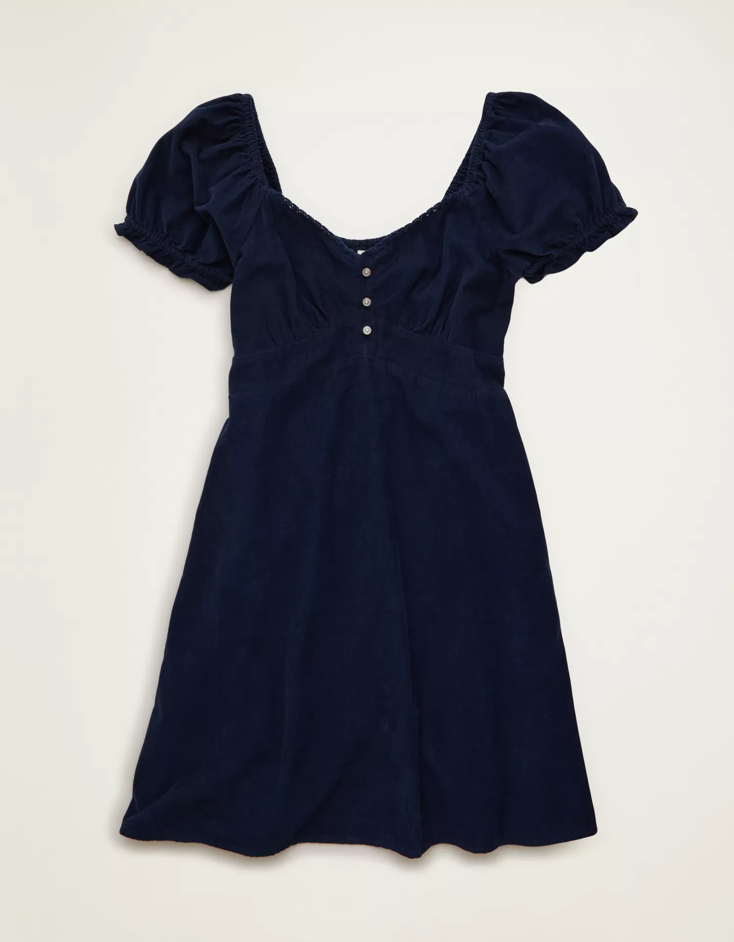 AE Corduroy Short-Sleeve Mini Dress