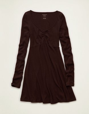 AE Knit Flare Sleeve Mini Dress