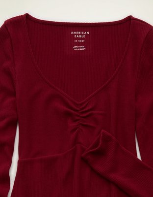 AE Knit Flare Sleeve Mini Dress