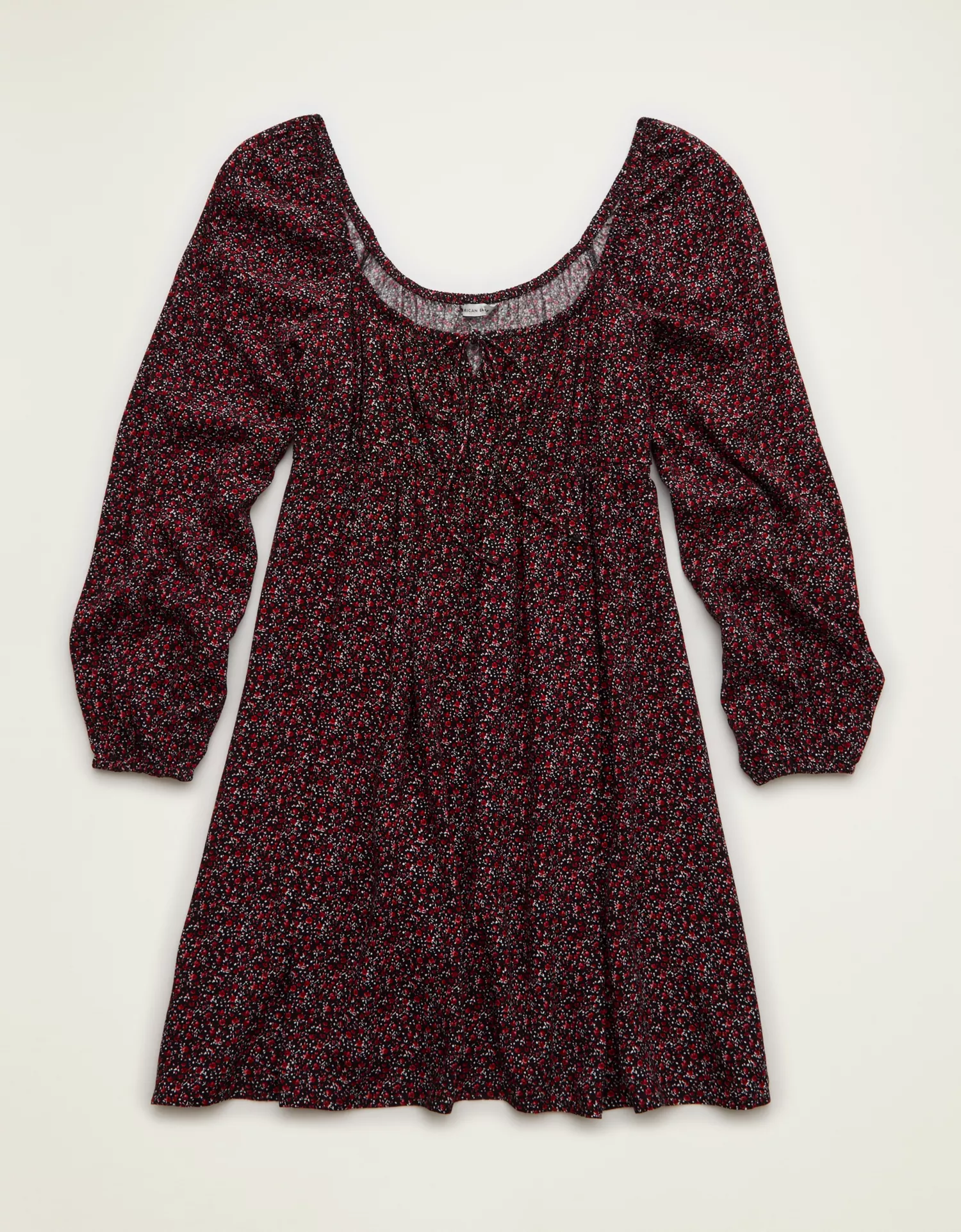 AE Balloon-Sleeve Babydoll Mini Dress - thumbnail 3
