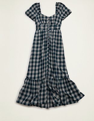 AE Short-Sleeve Midi Dress