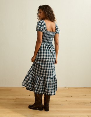 AE Short-Sleeve Midi Dress