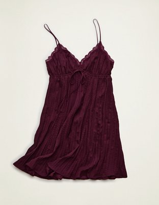 AE Babydoll Crinkle Slip Mini Dress