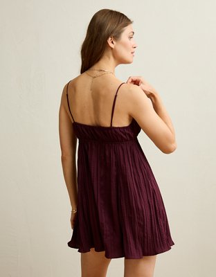 AE Babydoll Crinkle Slip Mini Dress