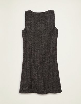 AE Button-Front Pinafore Dress