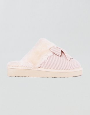 Женские тапочки Minnetonka Bow Scuff, цвет: Светлый розовый — фото 2