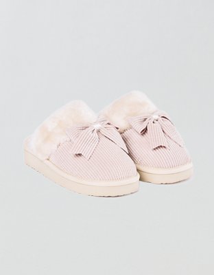 Женские тапочки Minnetonka Bow Scuff, цвет: Светлый розовый — фото 3