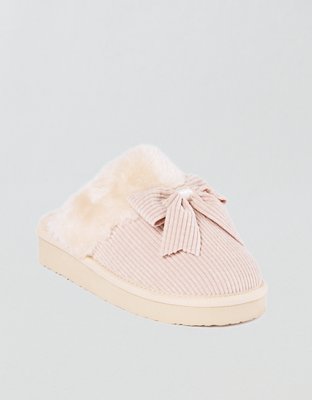 Minnetonka Bow Scuff Slipper