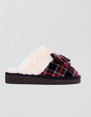 Minnetonka Bow Scuff Slipper