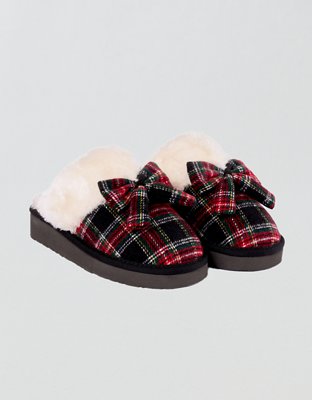 Minnetonka Bow Scuff Slipper