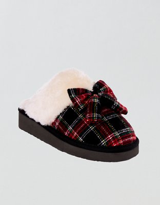 Minnetonka Bow Scuff Slipper
