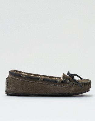 Minnetonka Womens Cally Slipper Womens Gray 5