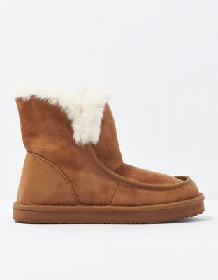 aeo fur lined zip boot