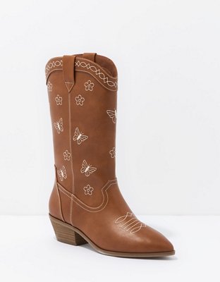 Women's Western Boots, Boots with Butterflies/Botas Vaqueras para Dama