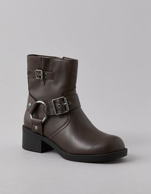 AE Vegan Leather Moto Boot