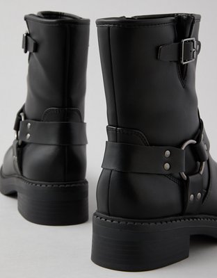 AE Vegan Leather Moto Boot