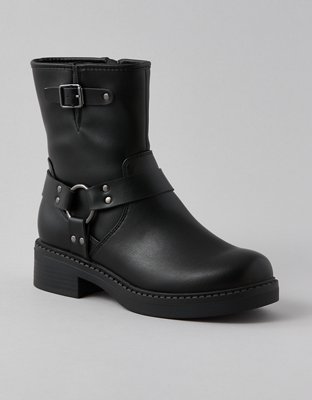 Vegan cheap biker boots