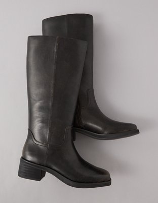 AE Vegan Leather Knee-High Boot