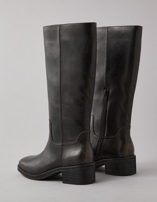 AE Vegan Leather Knee-High Boot