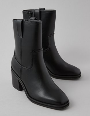 AE Vegan Leather Pull-On Bootie