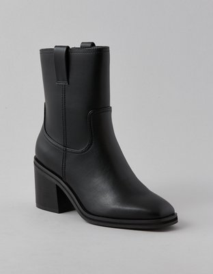 AE Vegan Leather Pull-On Bootie