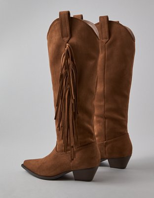 AE Western Fringe Knee High Boot
