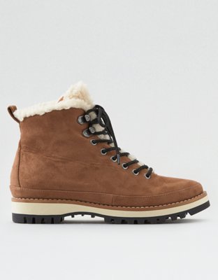 aeo fur lined zip boot