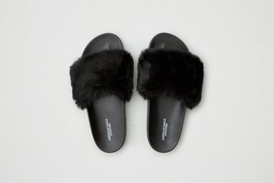 Женские сандалии American Eagle AE Faux Fur Pool Slide — фото 2