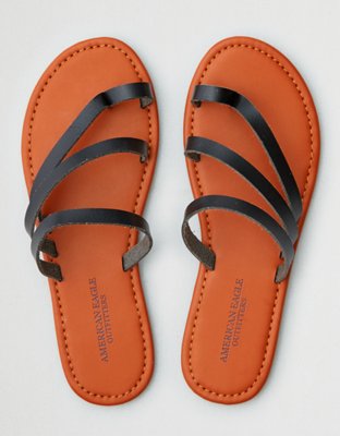 asymmetrical slide sandals