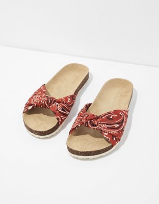 AE Knotted Bandana Slide Sandal