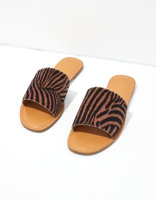 AE Animal Print Slide Sandal