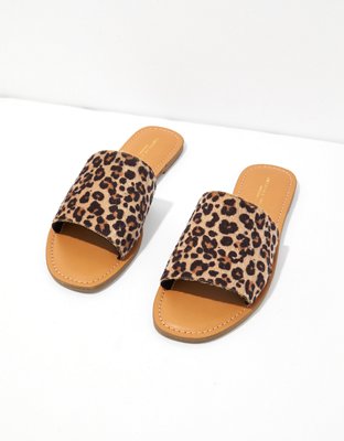 AE Animal Print Slide Sandal