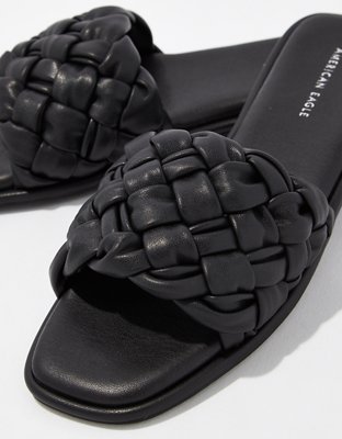 AE Puffy Braided Slide Sandal
