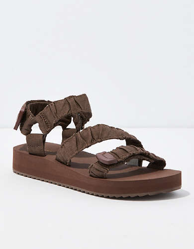 AE Ruched Open-Toe Sandal