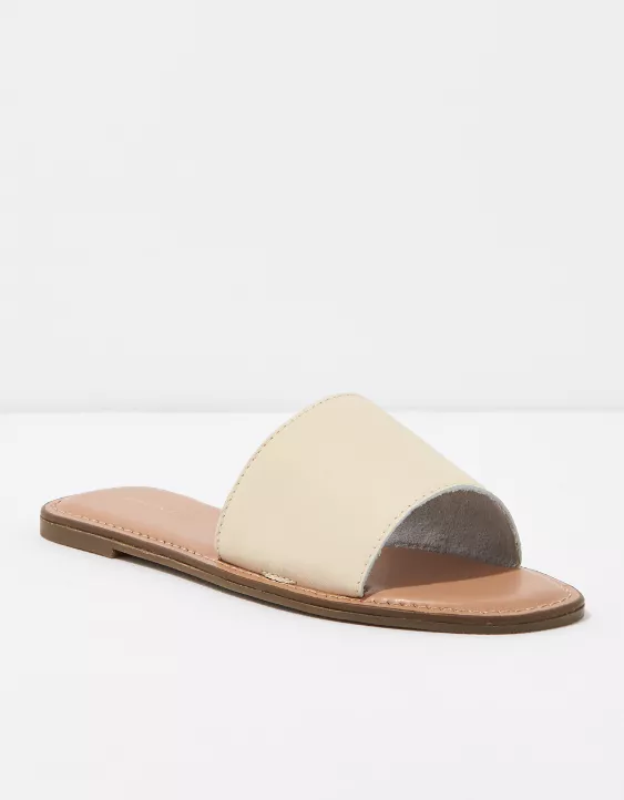 AE Leather Slide Sandal