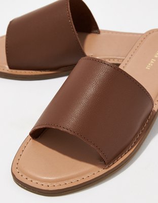 AE Leather Slide Sandal