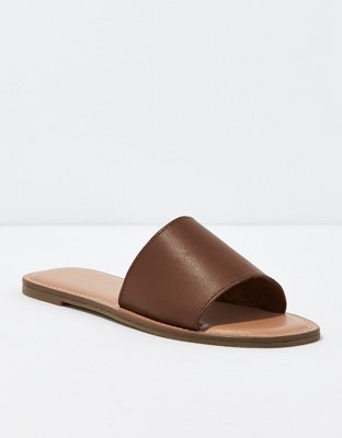 AE Leather Slide Sandal