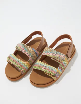 AE Raffia Slingback Sandal