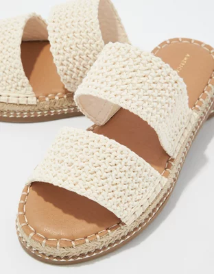 AE Crochet Double-Band Espadrille Sandal