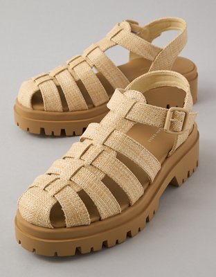 Женские сандалии American Eagle AE Raffia Fisherman Lug Sandal — фото 2